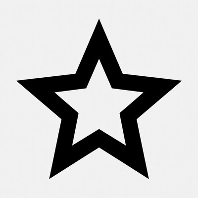 Black Outline Star Icon