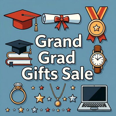 Grand Grad Gifts Sale Illustration