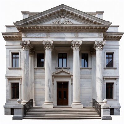 Neoclassical Building with Columns