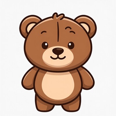 Cute cartoon teddy bear