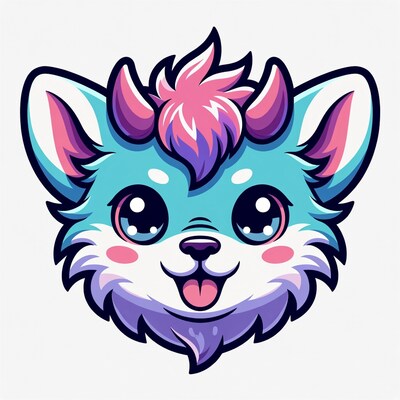 Cute Kawaii Demon Fox Illustration