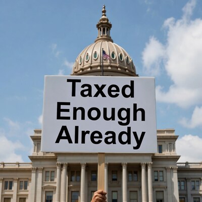 Taxed Enough Already sign at capitol
