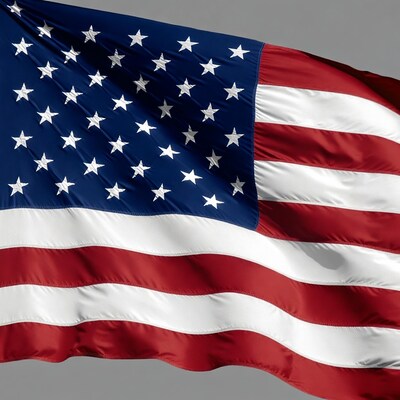 Waving American Flag