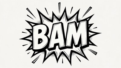 BAM Comic Book Explosion Illustration