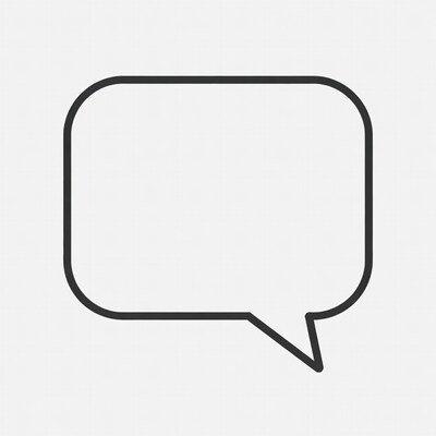 Empty Speech Bubble Icon