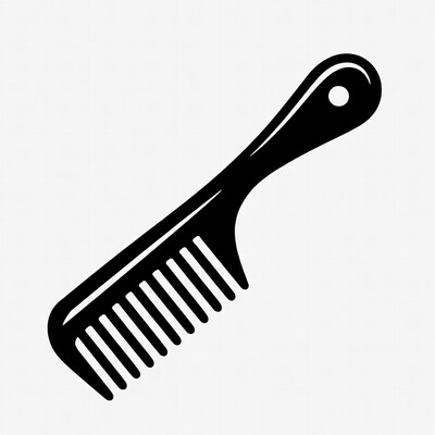 Black comb illustration