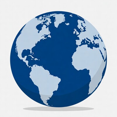 Blue Globe Earth Illustration