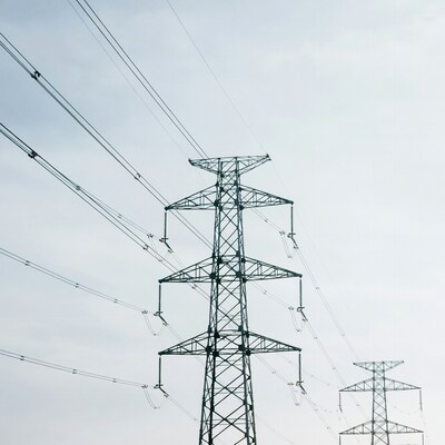 Electricity Pylons with Power Lines