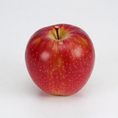 Red apple with stem