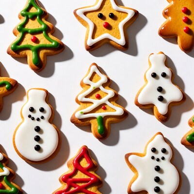 Christmas Gingerbread Cookies Assortment