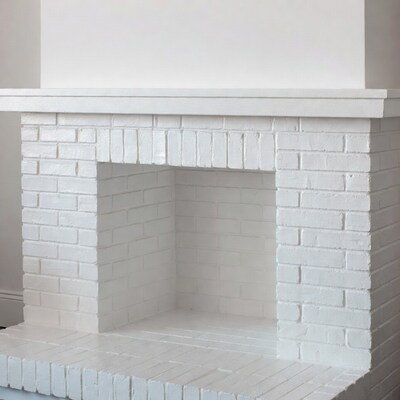 White Brick Fireplace