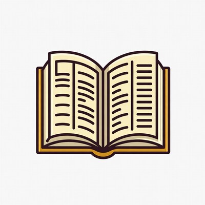 Open Book Illustration