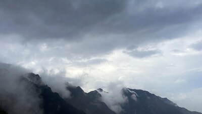 Cloudy Mountains with Fog