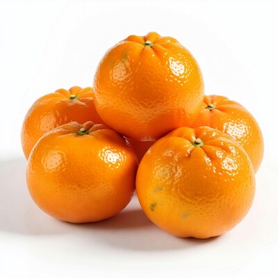 Stack of fresh tangerines