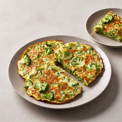 Broccoli Frittata on Plates