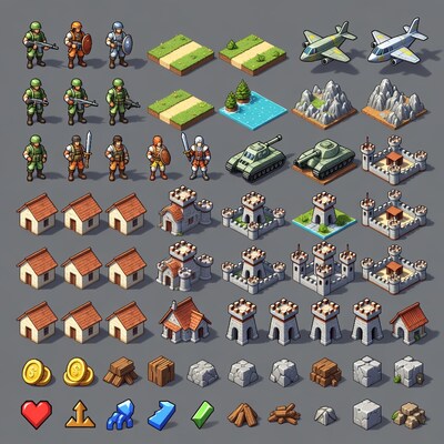 Pixel Art Game Assets Collection
