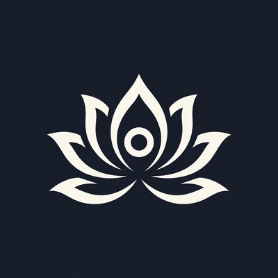 White Lotus Flower Illustration