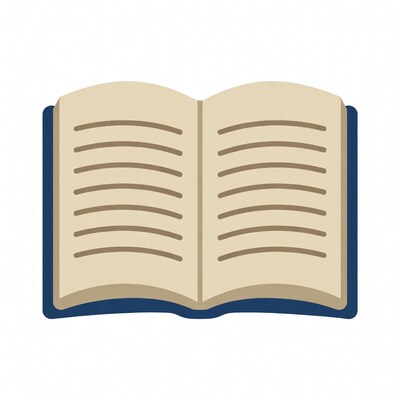 Open Book Illustration
