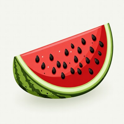 Sliced Watermelon Illustration