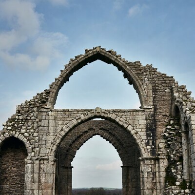 Medieval Stone Arch Ruins