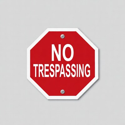 No Trespassing Sign