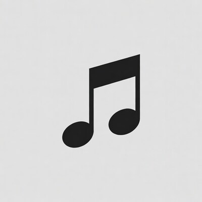 Black eighth note icon