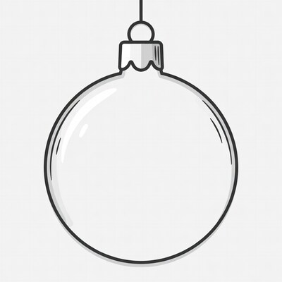 Hanging Christmas Ornament Illustration