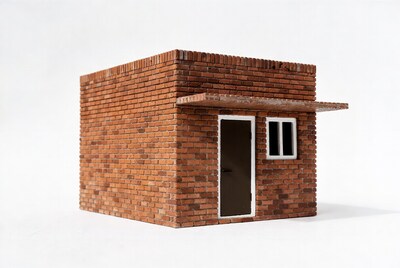 Small Brick House with Awning