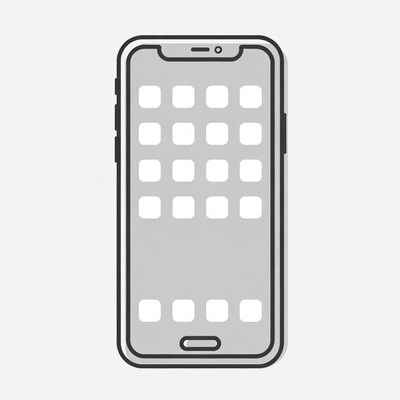 iPhone home screen illustration
