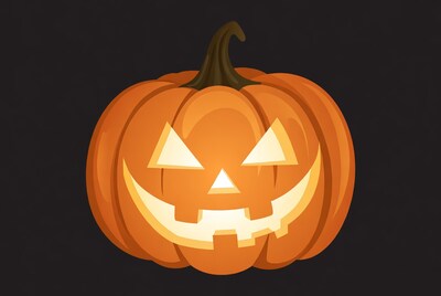 Jack-o'-lantern pumpkin illustration