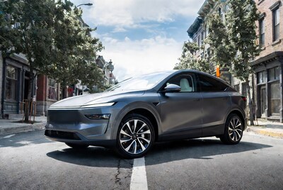 Polestar 4 electric SUV on urban street