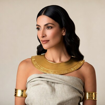 Woman in Egyptian Pharaoh Costume