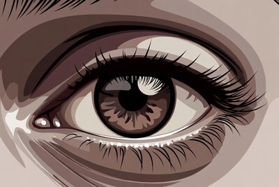 Detailed Brown Eye Illustration