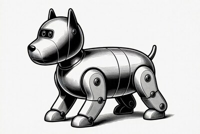 Robotic Dog Illustration