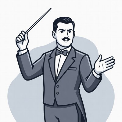 Man conducting with baton