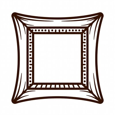 Ornate Empty Picture Frame Illustration