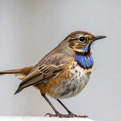 Red-backed Fairy-wren standing on rock