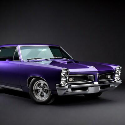 Purple 1967 Pontiac GTO