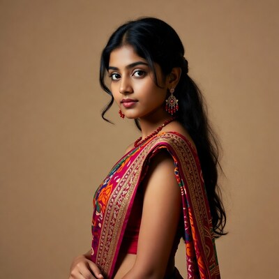 Indian woman in colorful saree