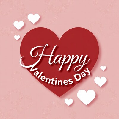 Happy Valentine's Day Red Heart
