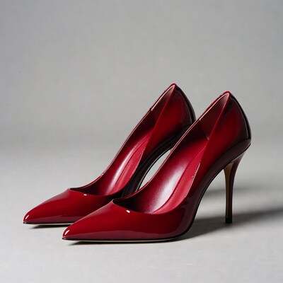 Red Patent High Heel Shoes