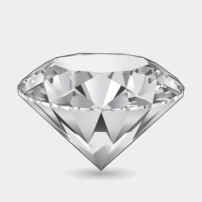 Shiny Diamond Gemstone Illustration