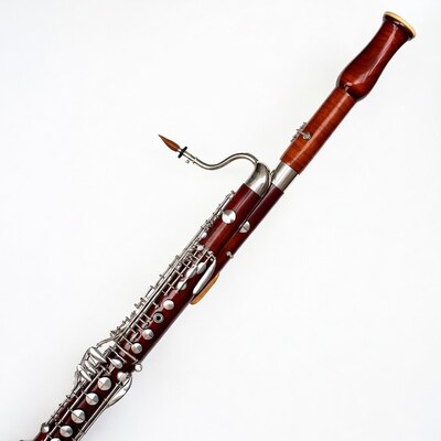 Bassoon on white background