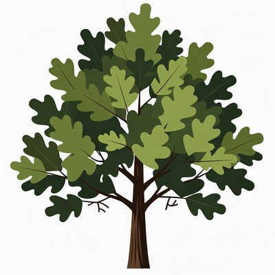 Oak Tree Illustration