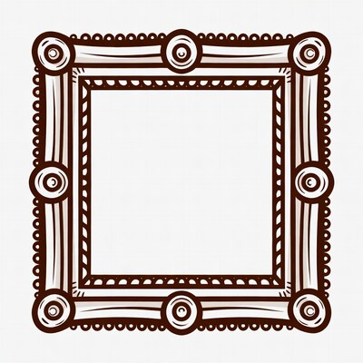Ornate Vintage Picture Frame Illustration