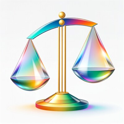 Colorful Holographic Scales of Justice