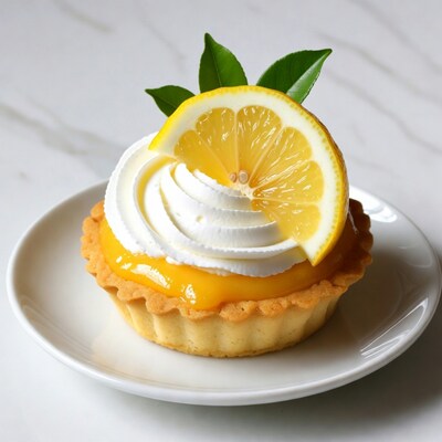 Lemon Tart with Whipped Cream