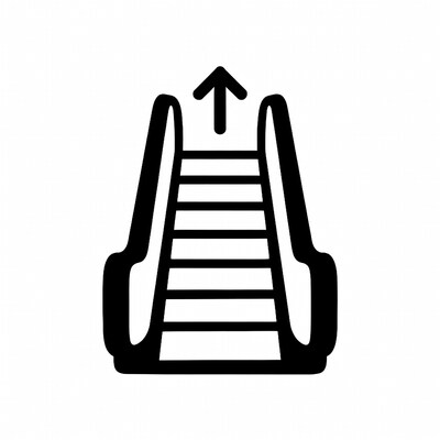 Upward Escalator Icon