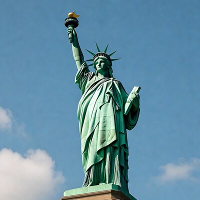 Statue of Liberty holding torch