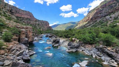 Turquoise River in Rocky Canyon